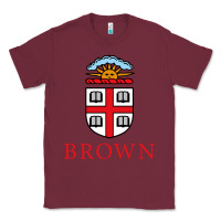 Burgundy brown university Classic Tee - artisFamous