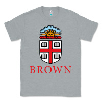 Heather Grey brown university Classic Tee - artisFamous