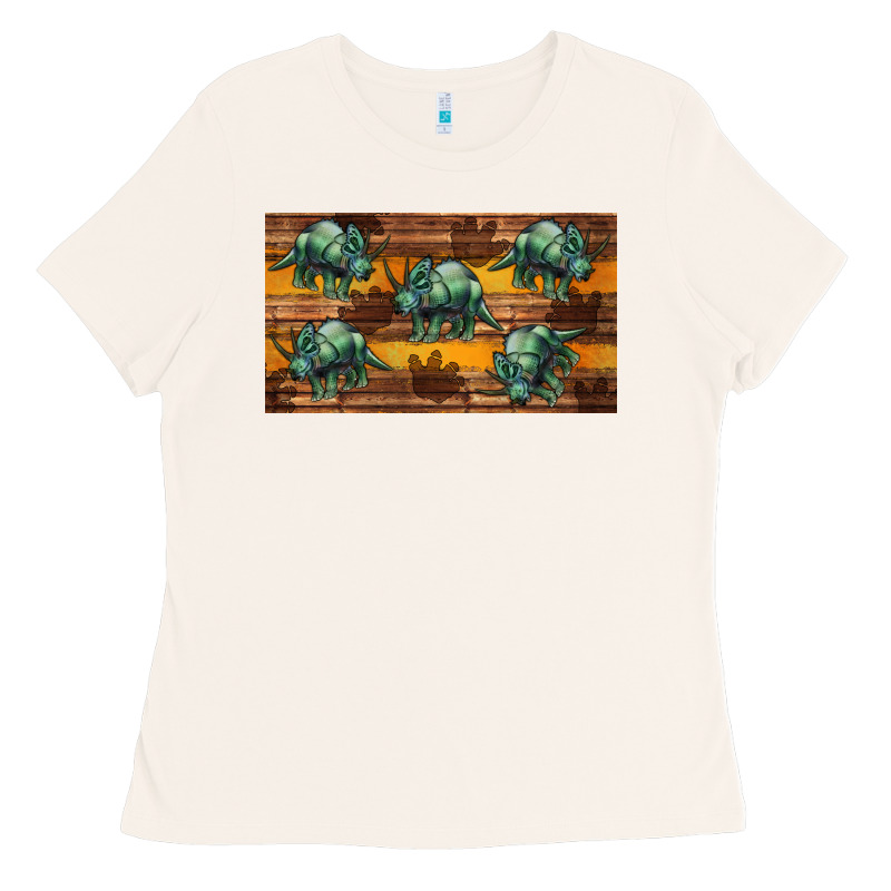 Dinosaur Triceratops Sippy Cup Ladies Tee by Artiststas | Teevron