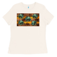 Bone dinosaur triceratops sippy cup Ladies Tee - Artiststas