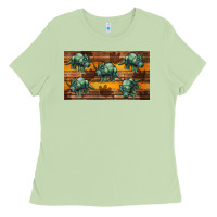 Matcha dinosaur triceratops sippy cup Ladies Tee - Artiststas