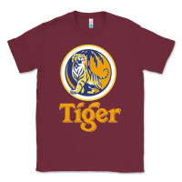 Burgundy The Tiger Classic Tee - artisFamous