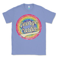 Colony Blue george carlin   retro rainbow faded style Classic Tee - artisFamous