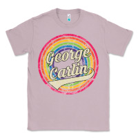 Lilac george carlin   retro rainbow faded style Classic Tee - artisFamous