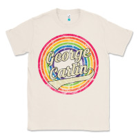 Natural george carlin   retro rainbow faded style Classic Tee - artisFamous