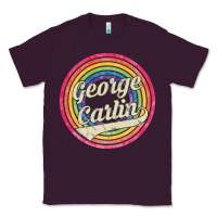 Plum george carlin   retro rainbow faded style Classic Tee - artisFamous