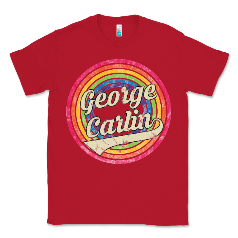 George Carlin   Retro Rainbow Faded Style Classic Tee by artisFamous | Teevron