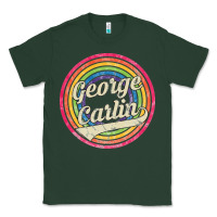 Sports Green george carlin   retro rainbow faded style Classic Tee - artisFamous