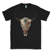 Black Leopard Bull Skull Classic Tee - Jasminsmagicworld