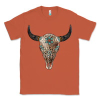 Copper Leopard Bull Skull Classic Tee - Jasminsmagicworld