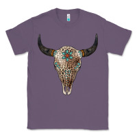 Lavender Leopard Bull Skull Classic Tee - Jasminsmagicworld