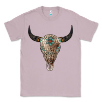 Lilac Leopard Bull Skull Classic Tee - Jasminsmagicworld