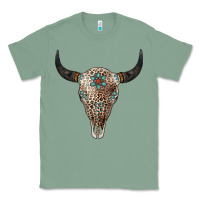 Sage Leopard Bull Skull Classic Tee - Jasminsmagicworld