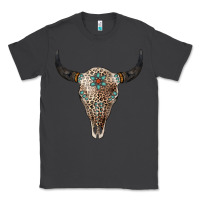 Smoke Leopard Bull Skull Classic Tee - Jasminsmagicworld