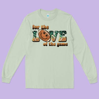 For The Love  Of The Game Long Sleeve Tee Designed By Barkaloodesign