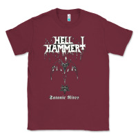 Burgundy hell hammer Classic Tee - artisFamous