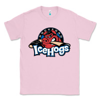 Bubblegum Pink The Icehogs, Rockford Classic Tee - artisFamous