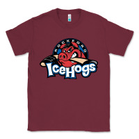 Burgundy The Icehogs, Rockford Classic Tee - artisFamous