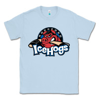 Dusty Blue The Icehogs, Rockford Classic Tee - artisFamous