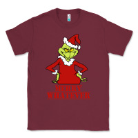 Burgundy Merry Whatever Grinch Classic Tee - artisFamous