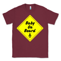 Burgundy baby on board Classic Tee - artisFamous