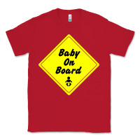 Red baby on board Classic Tee - artisFamous