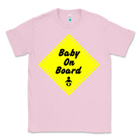 Bubblegum Pink baby on board Classic Tee - artisFamous