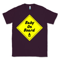 Plum baby on board Classic Tee - artisFamous