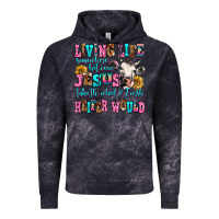 Cloud Black living life somewhere between jesus take the wheel Vintage Hoodie - AdoDesignShop