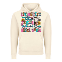 Vintage Artic living life somewhere between jesus take the wheel Vintage Hoodie - AdoDesignShop