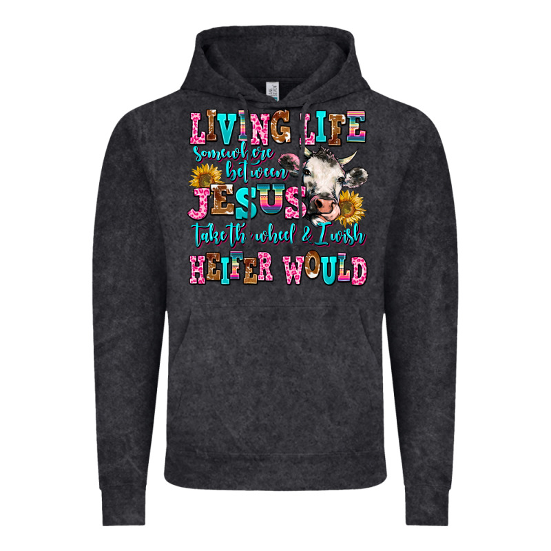 Living Life Somewhere Between Jesus Take The Wheel Vintage Hoodie by AdoDesignShop | Teevron