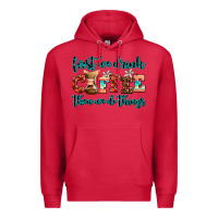 Cardinal first we drink coffee then we do things Premium Hoodie - AdoDesignShop