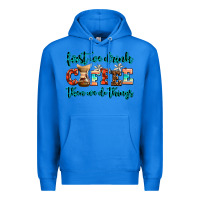 True Royal first we drink coffee then we do things Premium Hoodie - AdoDesignShop