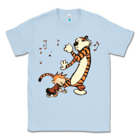 Dusty Blue calvin dance party Classic Tee - artisFamous