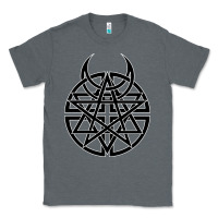 Charcoal Heather disturbed 1 Classic Tee - artisFamous