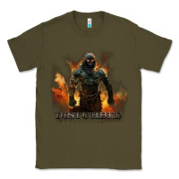 Army Green disturbed 8 Classic Tee - artisFamous