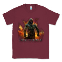 Burgundy disturbed 8 Classic Tee - artisFamous