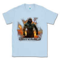 Dusty Blue disturbed 8 Classic Tee - artisFamous