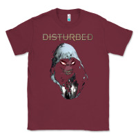 Burgundy disturbed 10 Classic Tee - artisFamous