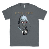 Charcoal Heather disturbed 10 Classic Tee - artisFamous