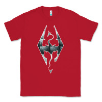 Red skyrim Classic Tee - artisFamous