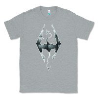 Heather Grey skyrim Classic Tee - artisFamous