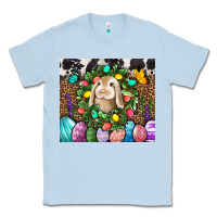 Dusty Blue Easter Bunny Tumbler Classic Tee - BundleAndBundleShop
