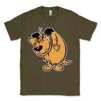 Army Green smile mumbly muttley dog Classic Tee - artisFamous
