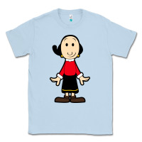 Dusty Blue olive oyl Classic Tee - artisFamous