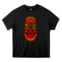 Black african masks 3 Heavy Core Tee - BundleAndBundleShop