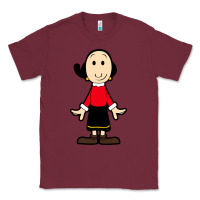 Burgundy olive oyl Classic Tee - artisFamous