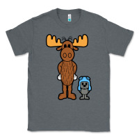 Charcoal Heather rocky and bullwinkle Classic Tee - artisFamous