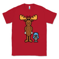 Red rocky and bullwinkle Classic Tee - artisFamous