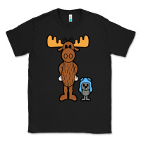 Black rocky and bullwinkle Classic Tee - artisFamous